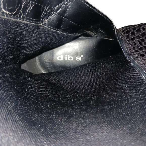 DIBA Tall Snakeskin Embossed Knee High Boots Rhett size 8.5 - Picture 8 of 12